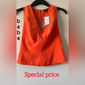 Merry Christmas 🎄🎁 🧑‍🎄very beautiful bebe satin crepe orange top😍